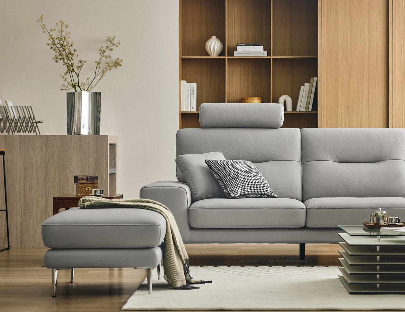 Ghế sofa 4 chỗ da bò tự nhiên kèm 2 gối - sofa da bò thật 4 chỗ - ảnh 5 | Ghế Sofa 360