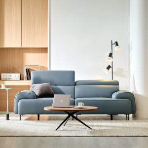 Alternative view of Ghế sofa 3 chỗ có chức năng da nguyên tấm da bò Schrenck tự nhiên ()