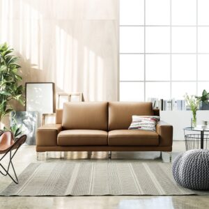 Alternative view of Ghế sofa Flex 3 chỗ da bò Italy tự nhiên