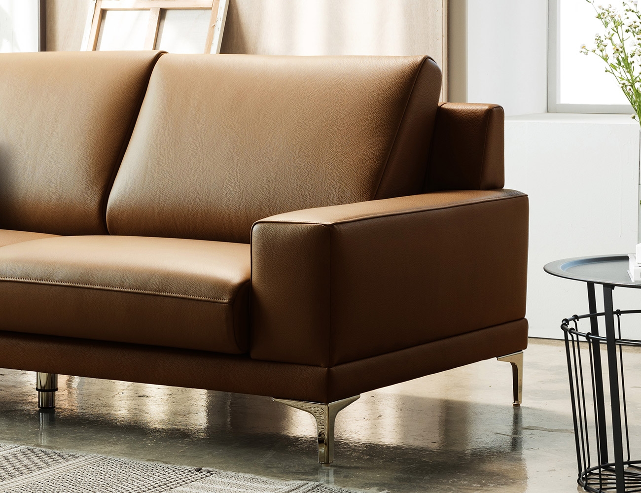 Ghế sofa Flex 3 chỗ da bò Italy tự nhiên - sofa da bò Italy Flex - ảnh 5 | Ghế Sofa 360