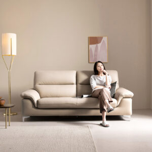 Ghế sofa Cushi Plus 3 chỗ da bò tự nhiên