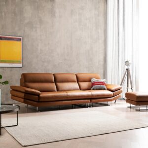 Alternative view of Ghế sofa Diche 4 chỗ da bò tự nhiên