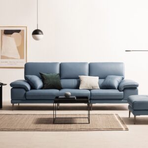 Alternative view of Ghế sofa Basto 3.5 chỗ da bò nguyên tấm cao cấp kèm 2 gối