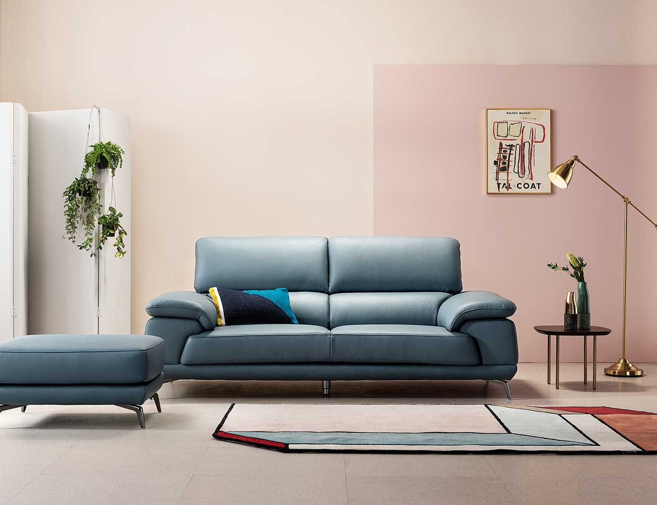 Ghế sofa Beni 3 chỗ da bò tự nhiên - sofa da bò thật Beni - ảnh 2 | Ghế Sofa 360