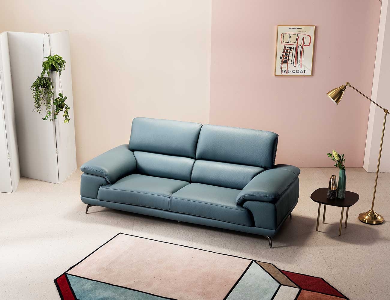 Ghế sofa Beni 3 chỗ da bò tự nhiên - sofa da bò thật Beni - ảnh 3 | Ghế Sofa 360
