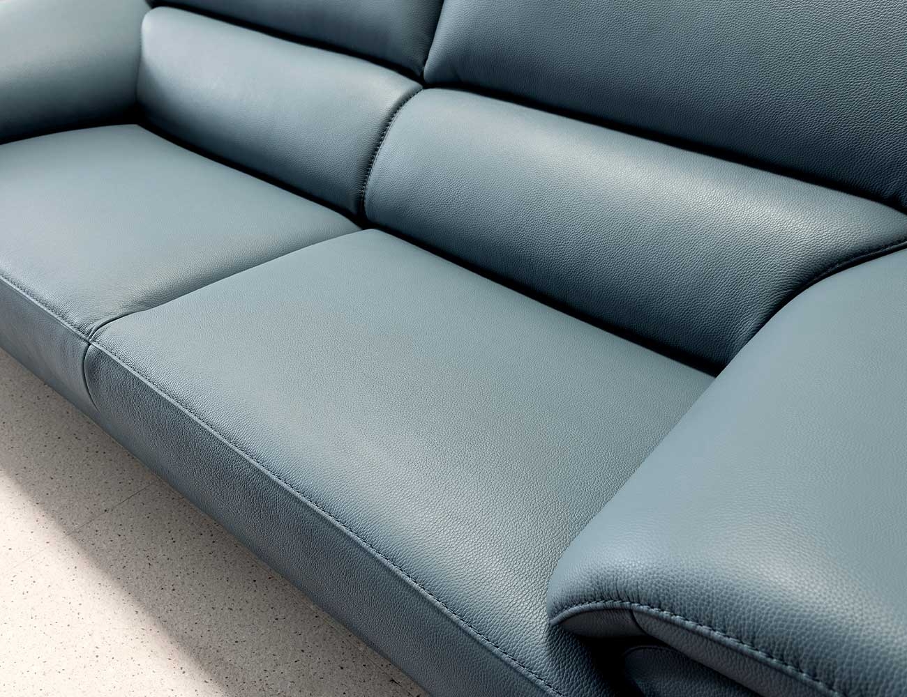 Ghế sofa Beni 3 chỗ da bò tự nhiên - sofa da bò thật Beni - ảnh 5 | Ghế Sofa 360