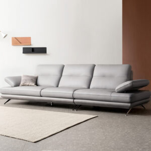 Ghế sofa Elish 4 chỗ có chức năng da bò Schrenck tự nhiên