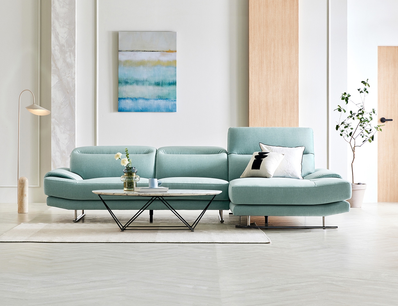Ghế sofa Agnes 4 chỗ dạng couch có chức năng vải Zenwave - sofa góc chữ L Agnes - ảnh 2 | Ghế Sofa 360