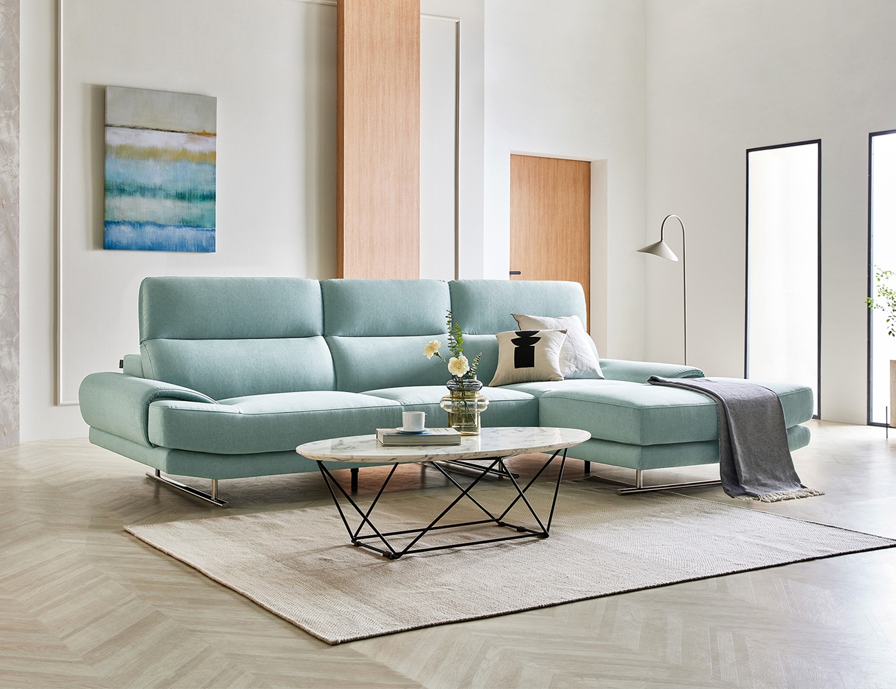 Ghế sofa Agnes 4 chỗ dạng couch có chức năng vải Zenwave - sofa góc chữ L Agnes - ảnh 3 | Ghế Sofa 360