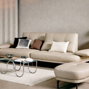Ghế sofa Allround Swing 4 chỗ có chức năng da bò Schrenck tự nhiên
