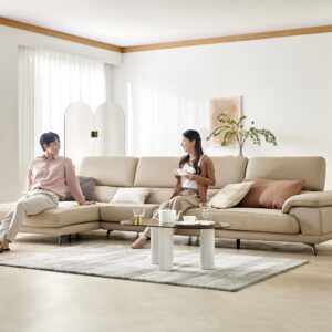 Alternative view of Ghế sofa Beni 6 chỗ dạng couch da bò tự nhiên