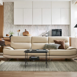 Ghế sofa Agnes II 3.5 chỗ da bò Schrenck tự nhiên