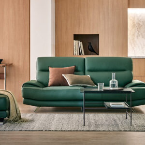 Ghế sofa Agnes II 3 chỗ da bò Schrenck tự nhiên