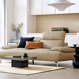 Ghế sofa Gemma 3 chỗ có chức năng da bò tự nhiên