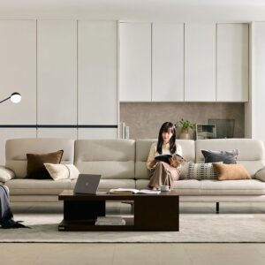 Alternative view of Ghế sofa Rosetti 6 chỗ da bò nguyên tấm cao cấp