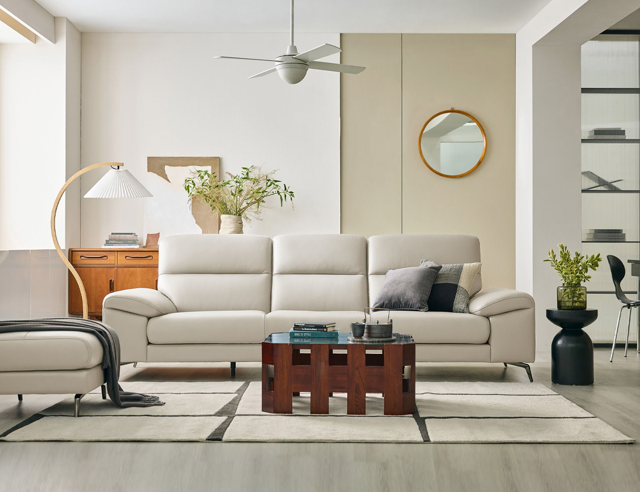 Ghế sofa Draw 3.5 chỗ da bò tự nhiên - sofa da bò thật Draw - ảnh 2 | Ghế Sofa 360