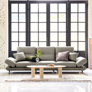 Alternative view of Ghế sofa Topaz 3.5 chỗ có chức năng da bò Italy Piana tự nhiên kèm 2 gối