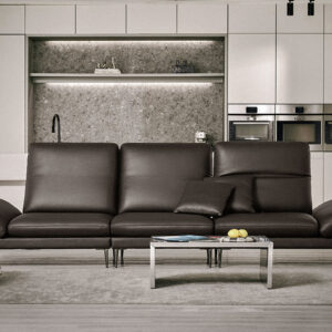 Ghế sofa Molten Multi 4 chỗ có chức năng da bò tự nhiên kèm 2 gối