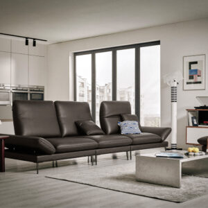 Alternative view of Ghế sofa Molten Multi 4 chỗ có chức năng da bò tự nhiên kèm 2 gối