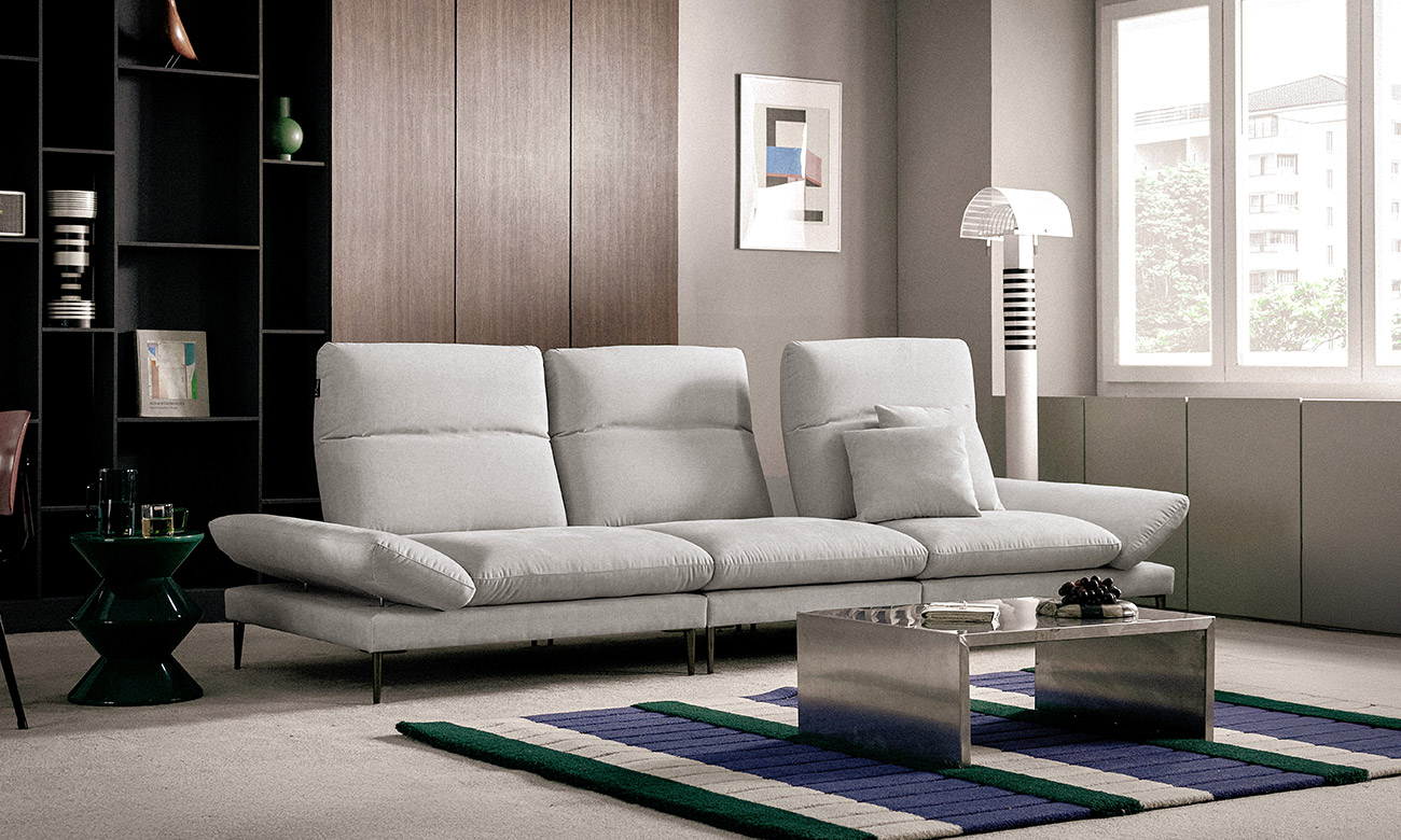Ghế sofa Molten Multi 4 chỗ có chức năng vải Zenwave kèm 2 gối - ghế sofa bọc nỉ Molten - ảnh 1 | Ghế Sofa 360
