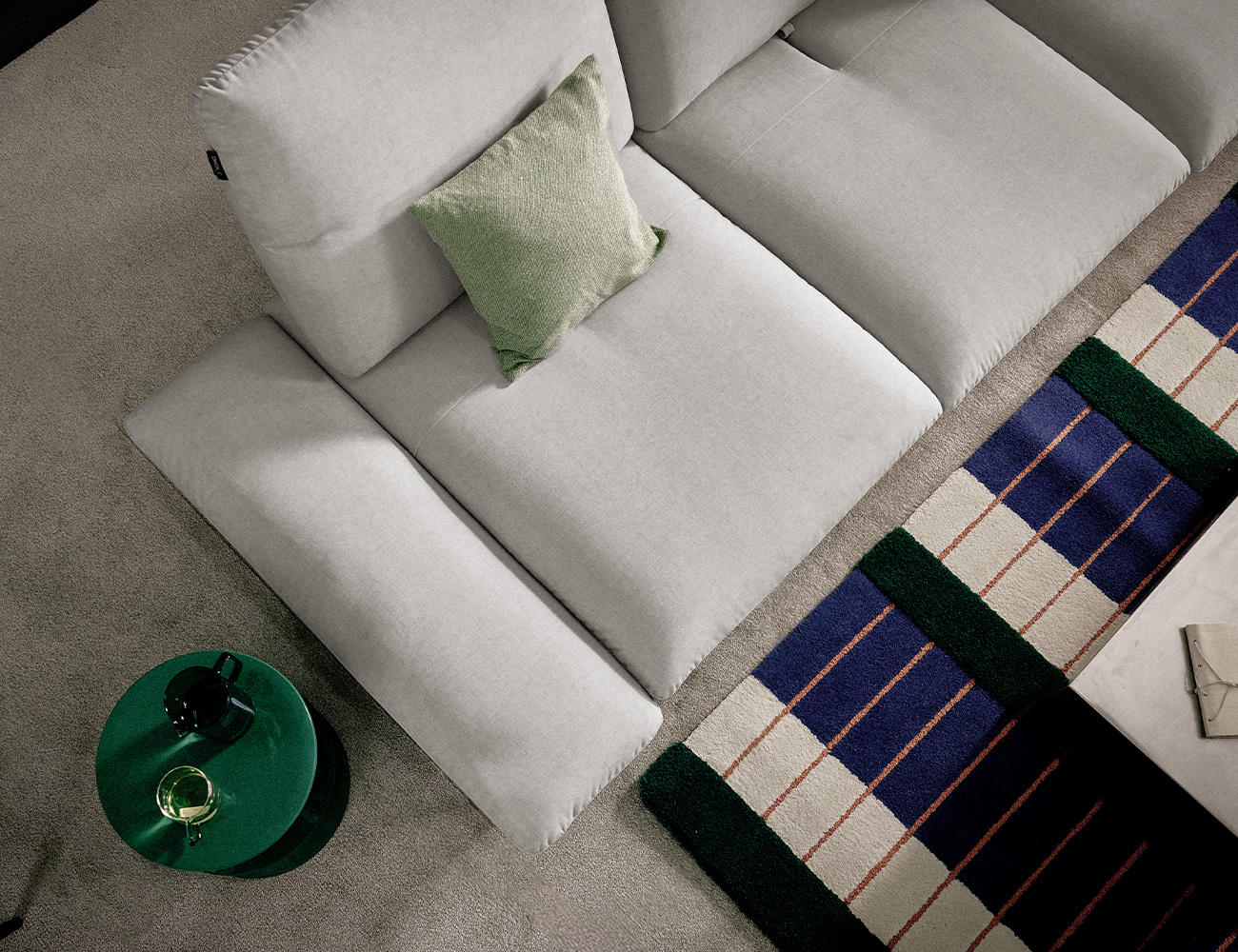Ghế sofa Molten Multi 4 chỗ có chức năng vải Zenwave kèm 2 gối - ghế sofa bọc nỉ Molten - ảnh 4 | Ghế Sofa 360