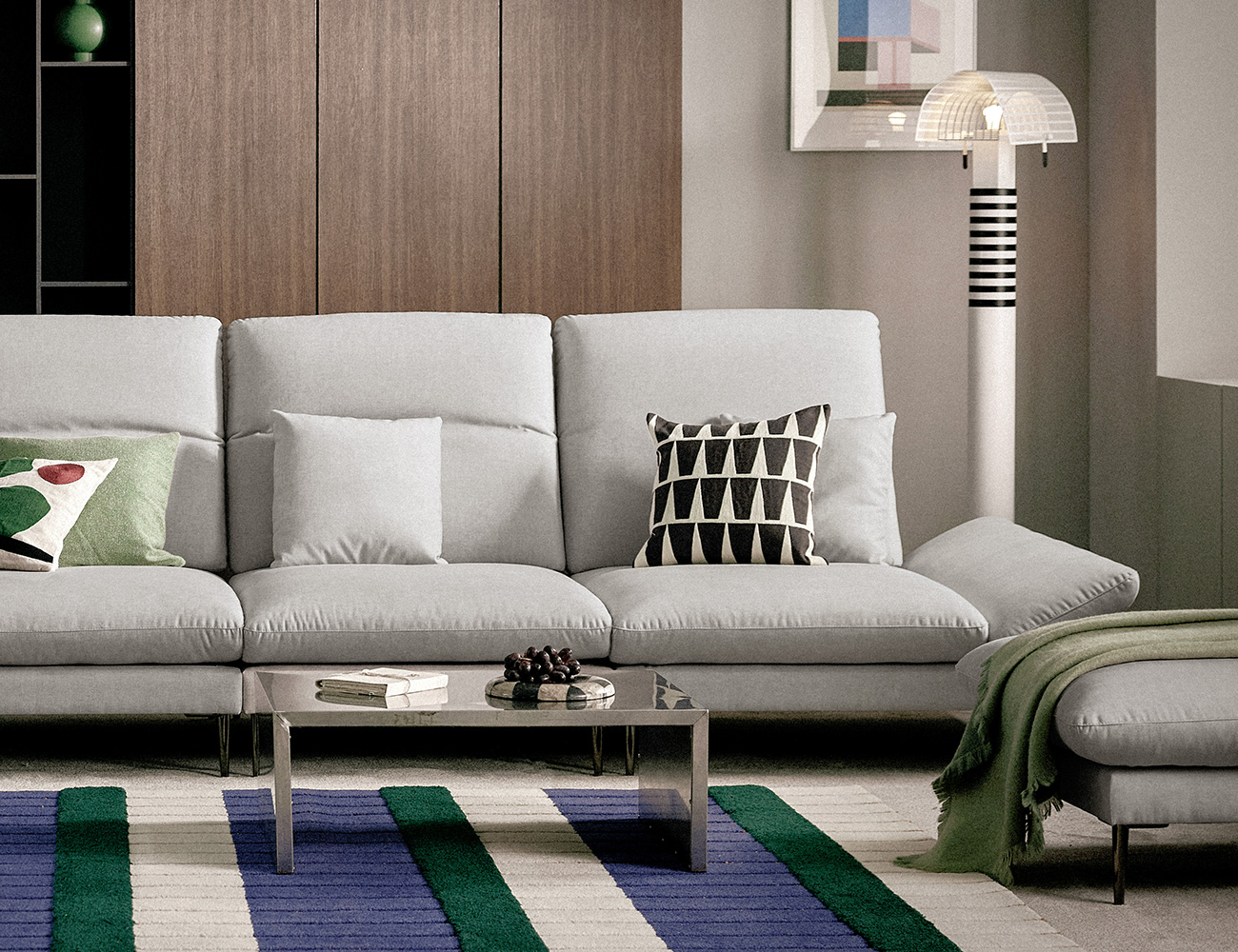 Ghế sofa Molten Multi 4 chỗ có chức năng vải Zenwave kèm 2 gối - ghế sofa bọc nỉ Molten - ảnh 5 | Ghế Sofa 360