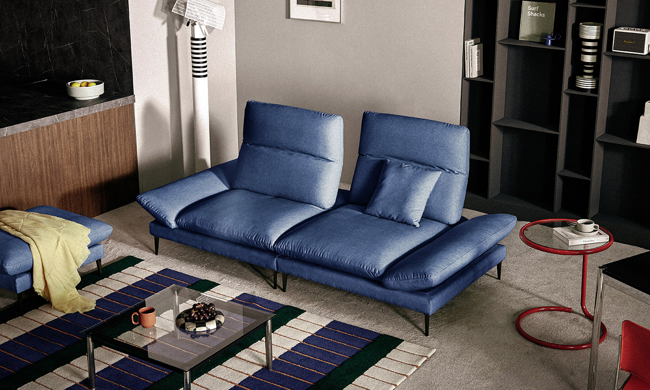 Ghế sofa Molten Multi 3 chỗ có chức năng vải Zenwave kèm 1 gối - ghế sofa bọc nỉ Molten - ảnh 1 | Ghế Sofa 360