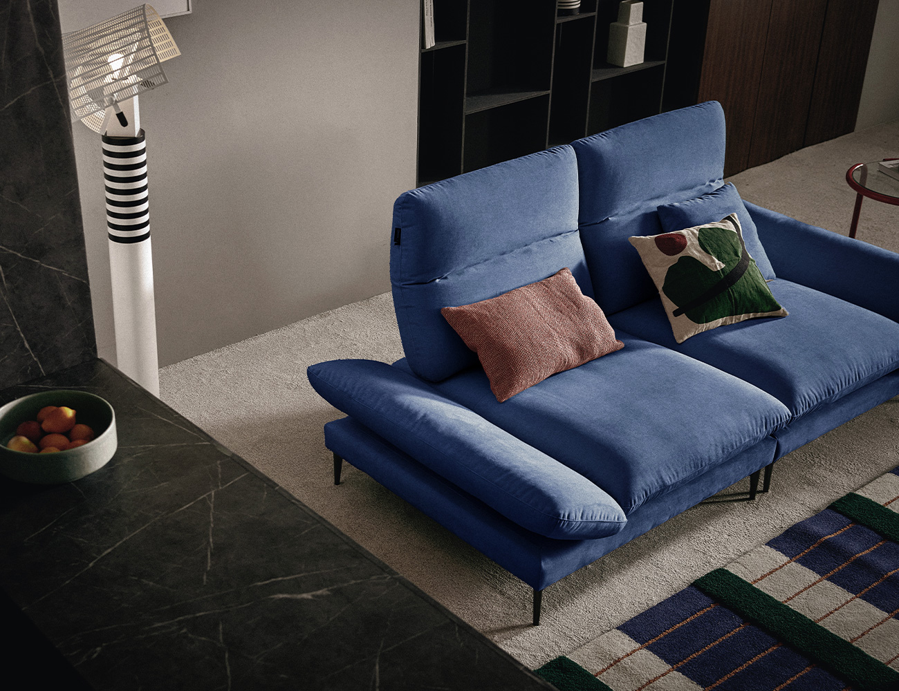Ghế sofa Molten Multi 3 chỗ có chức năng vải Zenwave kèm 1 gối - ghế sofa bọc nỉ Molten - ảnh 4 | Ghế Sofa 360