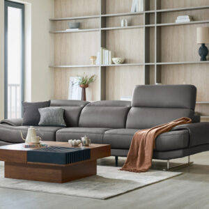 Ghế sofa Agnes 3.5 chỗ có chức năng da bò tự nhiên