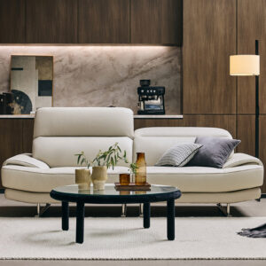 Ghế sofa Agnes 3 chỗ có chức năng da bò tự nhiên