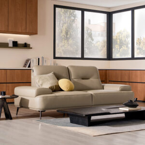 Alternative view of Ghế sofa Frez 3 chỗ da bò tự nhiên