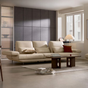 Alternative view of Ghế sofa Versa Swing 4 chỗ có chức năng da bò Schrenck tự nhiên kèm 3 gối