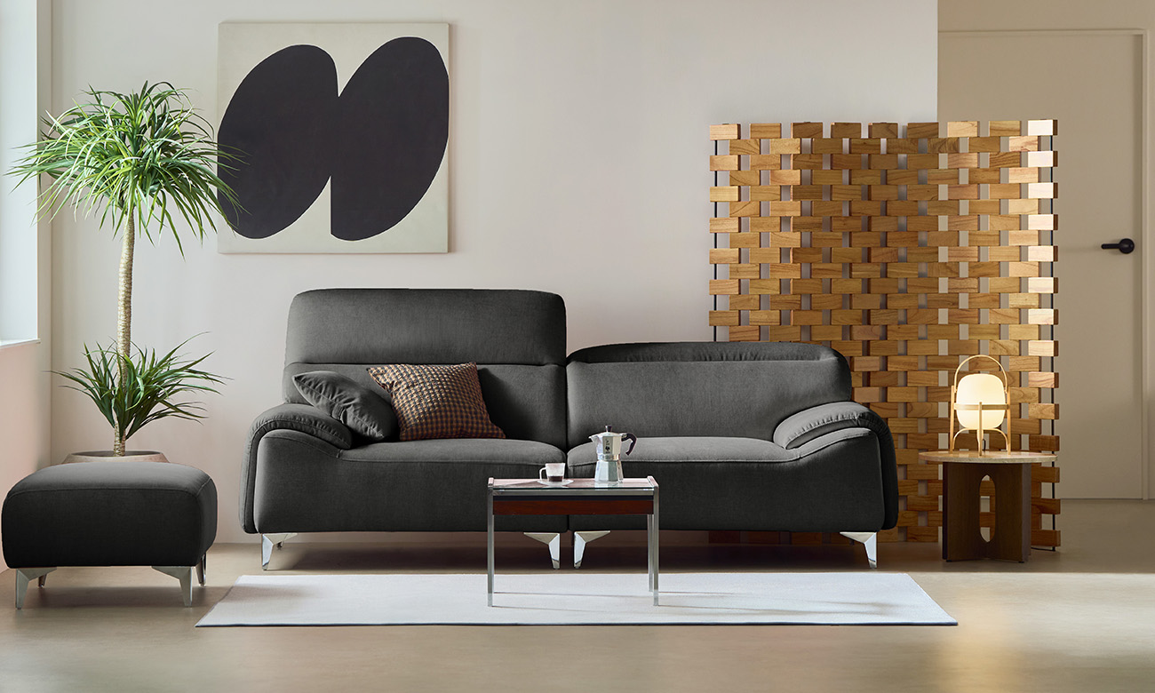 Ghế sofa Signic 3 chỗ có chức năng vải Zenwave kèm 1 gối - ghế sofa bọc nỉ Signic - ảnh 1 | Ghế Sofa 360