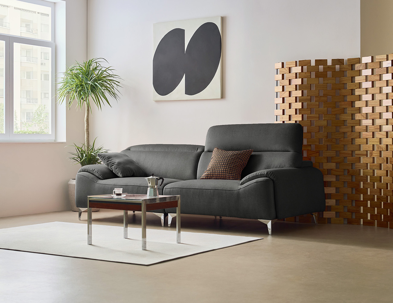 Ghế sofa Signic 3 chỗ có chức năng vải Zenwave kèm 1 gối - ghế sofa bọc nỉ Signic - ảnh 2 | Ghế Sofa 360