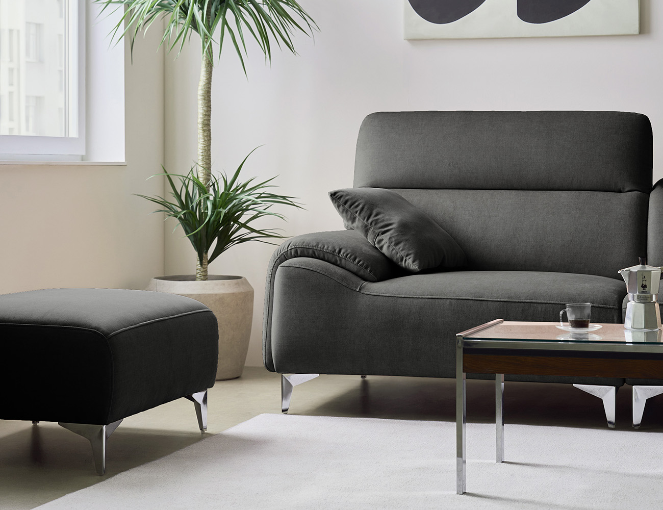 Ghế sofa Signic 3 chỗ có chức năng vải Zenwave kèm 1 gối - ghế sofa bọc nỉ Signic - ảnh 5 | Ghế Sofa 360