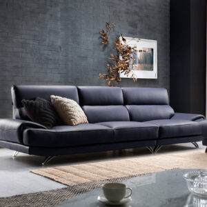 Ghế sofa Agnes II 4 chỗ da bò Schrenck tự nhiên
