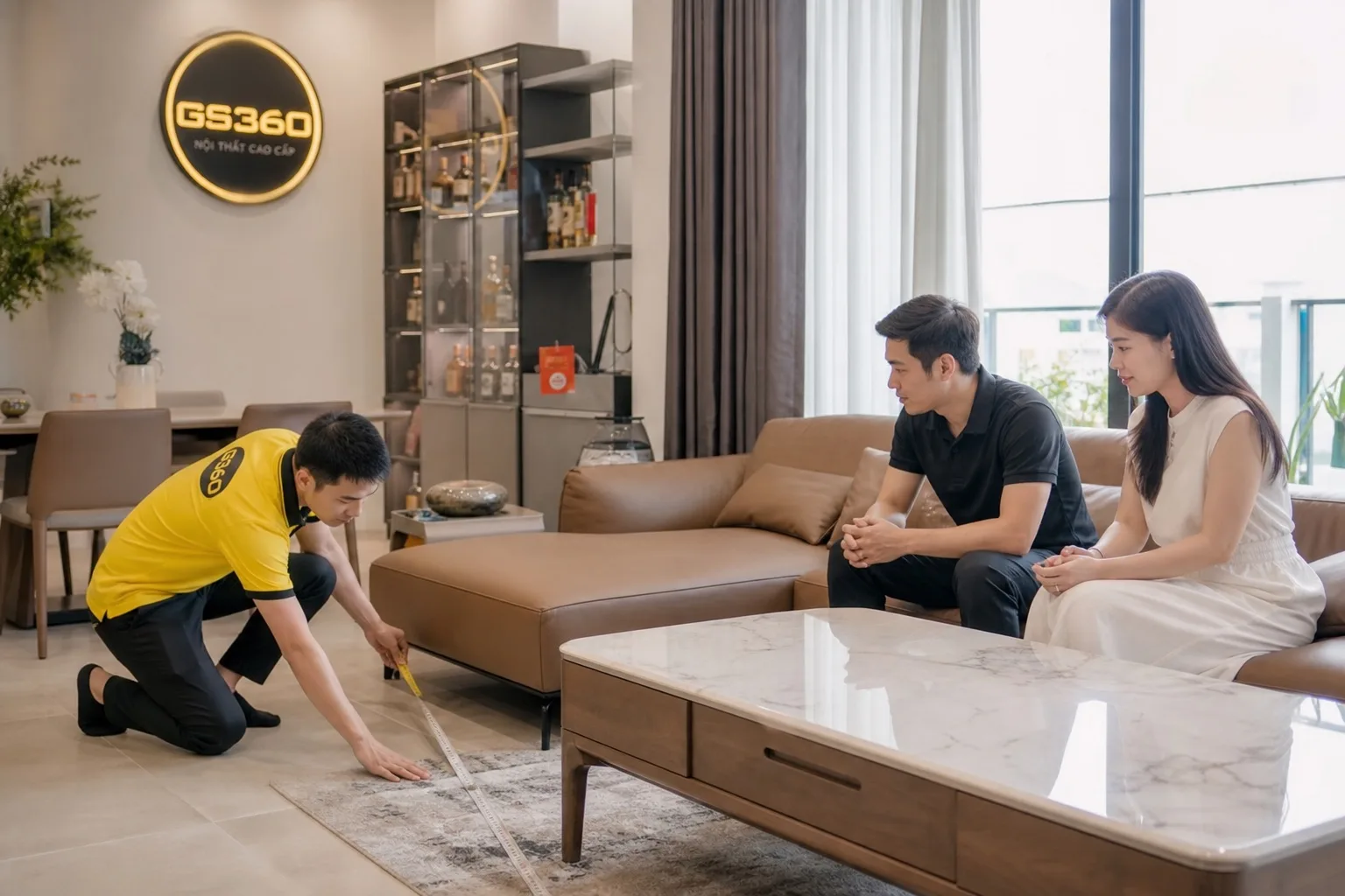 Đo phòng chọn kích thước sofa