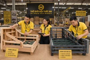 khung sofa gỗ và khung sofa kim loại so sánh tại xưởng