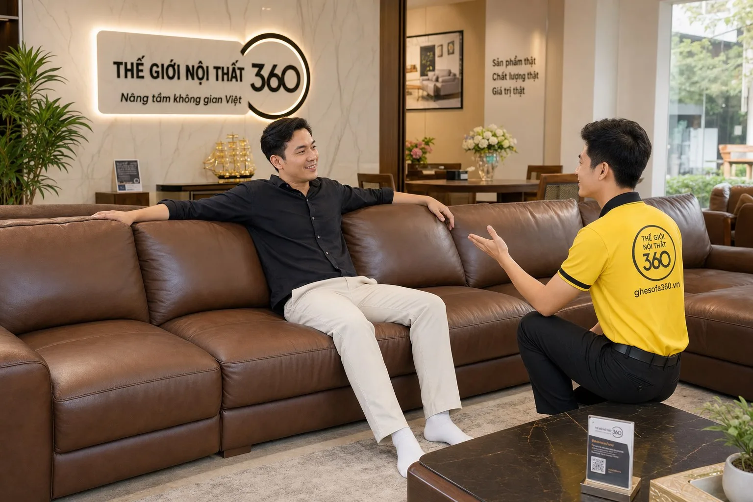 Sofa chiều sâu lớn cho người cao