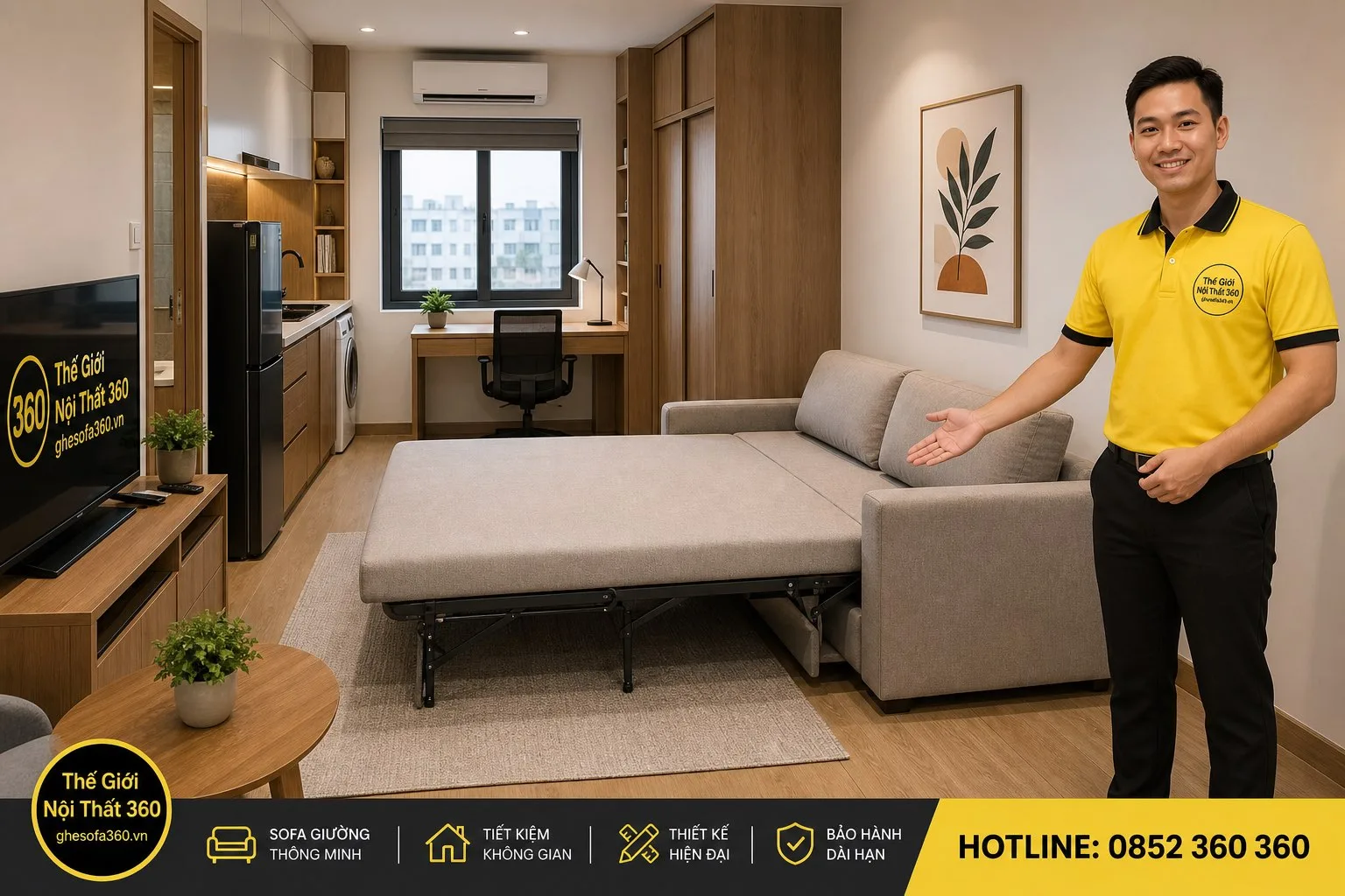 Sofa studio căn hộ một người ở