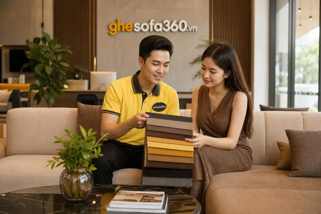 Sofa màu hợp mệnh thổ phòng khách