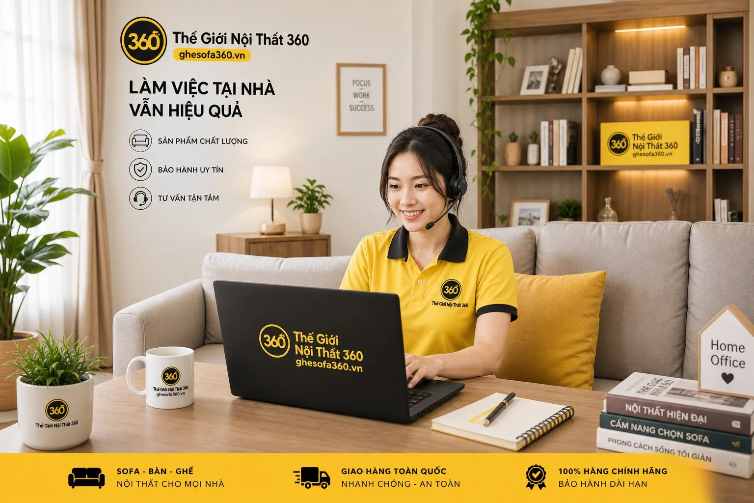 Sofa làm việc tại nhà WFH