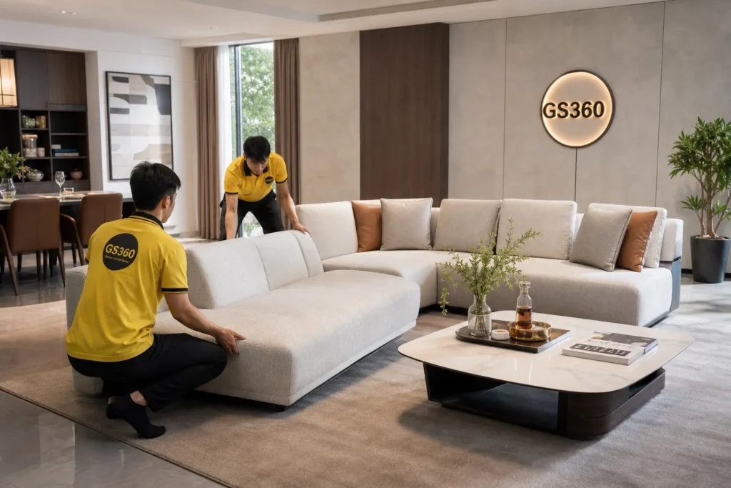 Sofa modular tháo ghép phòng khách