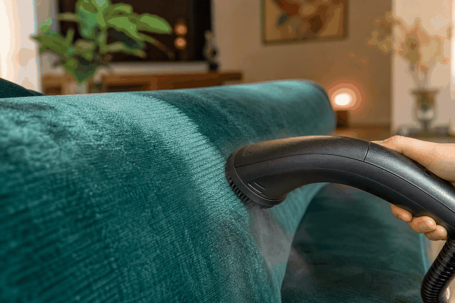 sofa nhung bị xơ mất vân cần phục hồi