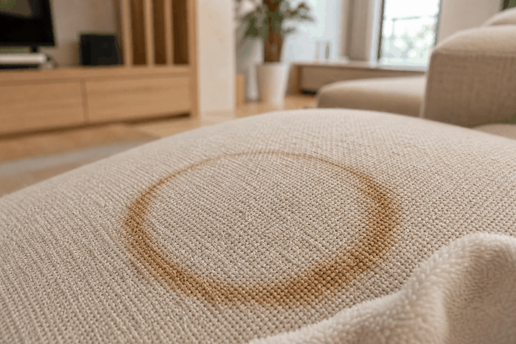vết bẩn trên sofa vải phòng khách