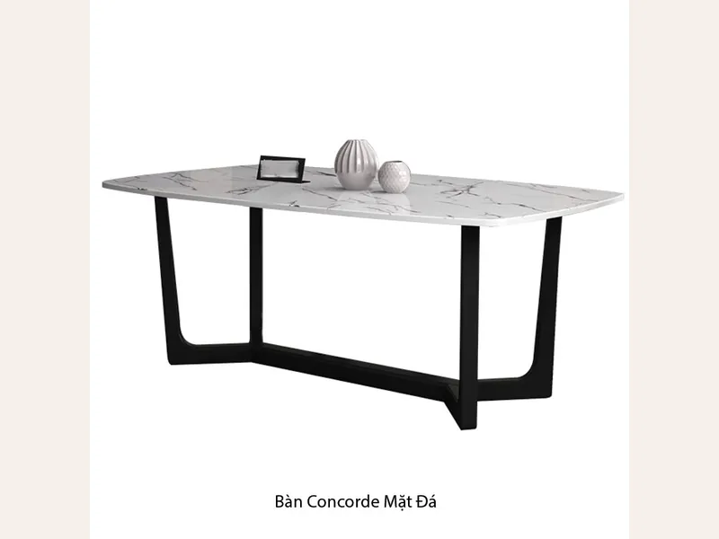 Bàn Concorde Mặt Đá - bàn trà sofa phòng khách - ảnh 2 thực tế tại showroom Ghế Sofa 360 Hải Phòng