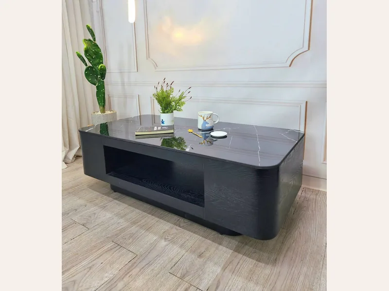 Bàn sofa bàn trà 2 - bàn trà sofa phòng khách - ảnh 3 thực tế tại showroom Ghế Sofa 360 Hải Phòng