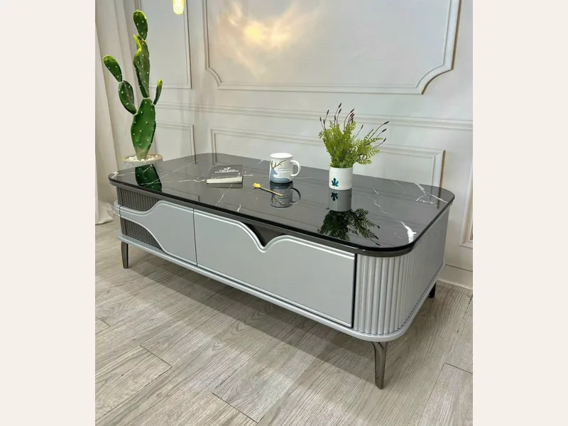 Bàn sofa bàn trà 4 - bàn trà sofa phòng khách - ảnh 2 thực tế tại showroom Ghế Sofa 360 Hải Phòng