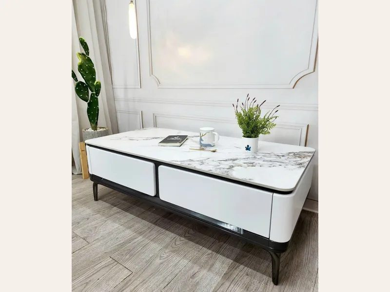 Bàn sofa bàn trà - bàn trà sofa phòng khách - ảnh 2 thực tế tại showroom Ghế Sofa 360 Hải Phòng