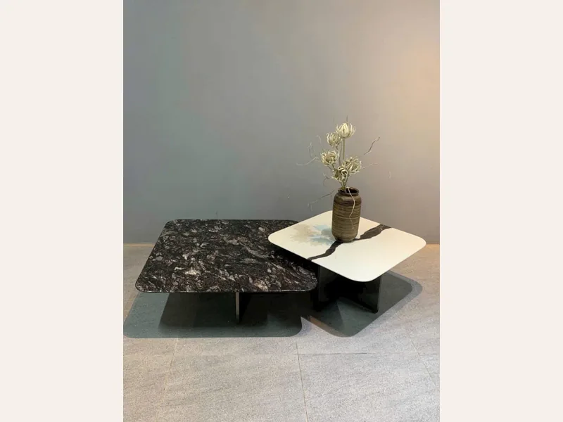 Bàn trà mặt đá cao cấp nhập khẩu - Ghế Sofa 360 Bàn trà mặt đá cao cấp nhập khẩu - bàn trà sofa phòng khách - ảnh 1 thực tế tại showroom Ghế Sofa 360 Hải Phòng